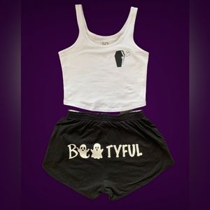 Hand made! BOOtyful pajama set!